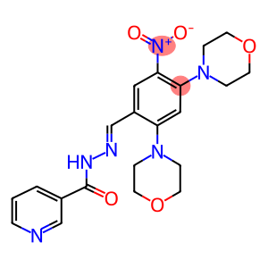 N'-[5-nitro-2,4-di(4-morpholinyl)benzylidene]nicotinohydrazide
