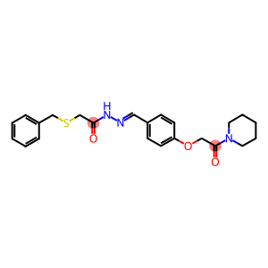 2-(benzylsulfanyl)-N'-{4-[2-oxo-2-(1-piperidinyl)ethoxy]benzylidene}acetohydrazide