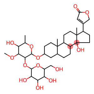 3β-[(2-O-β-D-Glucopyranosyl-3-O-methyl-6-deoxy-α-L-glucopyranosyl)oxy]-14-hydroxy-5β-card-20(22)-enolide