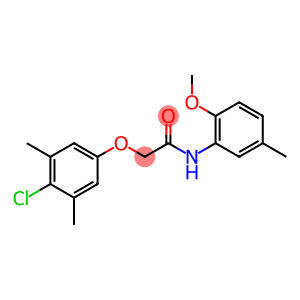 2-(4-chloro-3,5-dimethylphenoxy)-N-(2-methoxy-5-methylphenyl)acetamide