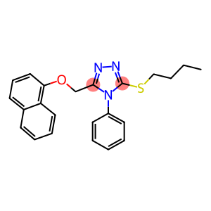 3-(butylsulfanyl)-5-[(1-naphthyloxy)methyl]-4-phenyl-4H-1,2,4-triazole