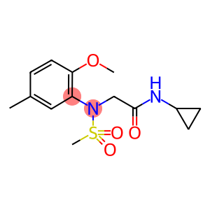 N-cyclopropyl-2-[2-methoxy-5-methyl(methylsulfonyl)anilino]acetamide