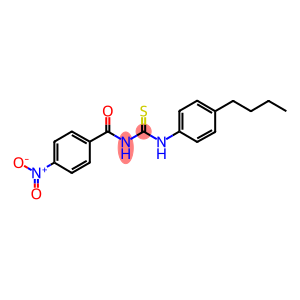 N-(4-butylphenyl)-N'-{4-nitrobenzoyl}thiourea