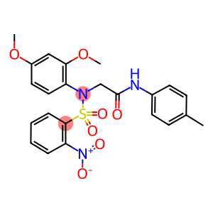2-[[2,4-bis(methyloxy)phenyl]({2-nitrophenyl}sulfonyl)amino]-N-(4-methylphenyl)acetamide