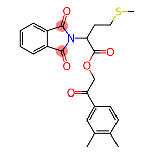 2-(3,4-dimethylphenyl)-2-oxoethyl 2-(1,3-dioxo-1,3-dihydro-2H-isoindol-2-yl)-4-(methylsulfanyl)butanoate