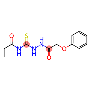 N-{[2-(phenoxyacetyl)hydrazino]carbothioyl}propanamide