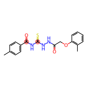 4-methyl-N-({2-[(2-methylphenoxy)acetyl]hydrazino}carbothioyl)benzamide
