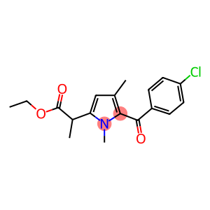ethyl 5-(4-chlorobenzoyl)-alpha,1,4-trimethyl-1H-pyrrole-2-acetate