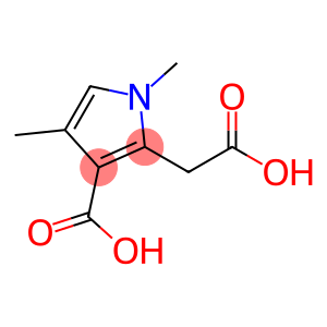 2-(羧甲基)-1,4-二甲基-3-吡咯羧酸