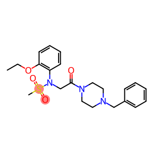 N-[2-(4-benzyl-1-piperazinyl)-2-oxoethyl]-N-(2-ethoxyphenyl)methanesulfonamide
