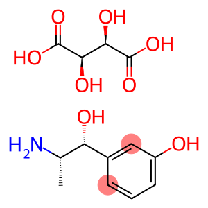 (-)-alpha-(1-aminoethyl)-m-hydroxybenzylalcoholbitartrate