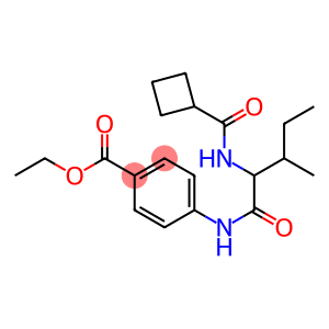 Benzoic acid, 4-[[2-[(cyclobutylcarbonyl)amino]-3-methyl-1-oxopentyl]amino]-, ethyl ester (9CI)