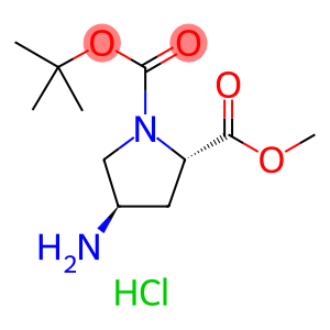 (2S,4R)- 4-AMINO-1,2-PYRROLIDINEDICARBOXYLIC ACID 1-(1,1-DIMETHYLETHYL) 2-METHYL ESTER HYDROCHLORIDE