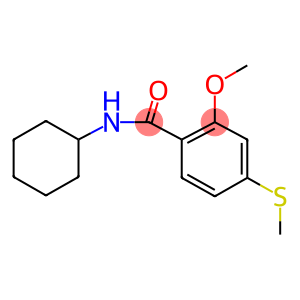 N-cyclohexyl-2-methoxy-4-(methylsulfanyl)benzamide