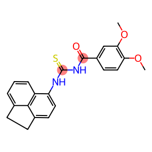 N-(1,2-dihydroacenaphthylen-5-yl)-N'-(3,4-dimethoxybenzoyl)thiourea