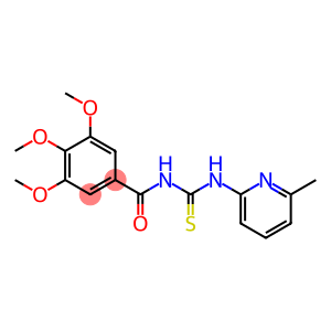 Benzamide, 3,4,5-trimethoxy-N-[[(6-methyl-2-pyridinyl)amino]thioxomethyl]-