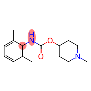 2,6-Dimethylcarbanilic acid 1-methyl-4-piperidinyl ester