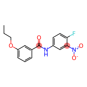 N-{4-fluoro-3-nitrophenyl}-3-propoxybenzamide
