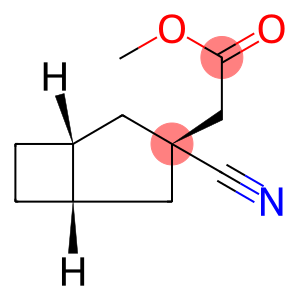 Bicyclo[3.2.0]heptane-3-acetic acid, 3-cyano-, methyl ester, (1-alpha-,3-ba-,5-alpha-)- (9CI)