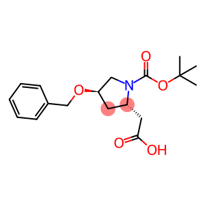 2-[(2S,4R)-4-(benzyloxy)-1-[(tert-butoxy)carbonyl]pyrrolidin-2-yl]acetic acid