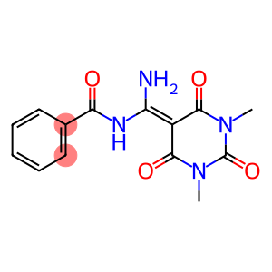 N-[AMINO(1,3-DIMETHYL-2,4,6-TRIOXOTETRAHYDROPYRIMIDIN-5(2H)-YLIDENE)METHYL]BENZAMIDE