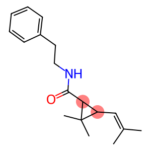 2,2-dimethyl-3-(2-methyl-1-propenyl)-N-(2-phenylethyl)cyclopropanecarboxamide