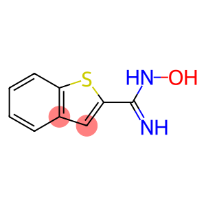 Benzo[b]thiophene-2-carboximidamide, N-hydroxy- (9CI)
