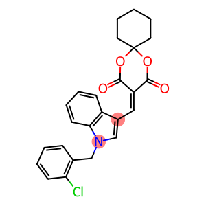 3-({1-[(2-chlorophenyl)methyl]-1H-indol-3-yl}methylidene)-1,5-dioxaspiro[5.5]undecane-2,4-dione