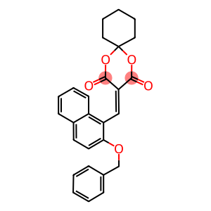3-({2-[(phenylmethyl)oxy]naphthalen-1-yl}methylidene)-1,5-dioxaspiro[5.5]undecane-2,4-dione
