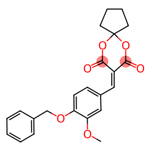 8-({3-(methyloxy)-4-[(phenylmethyl)oxy]phenyl}methylidene)-6,10-dioxaspiro[4.5]decane-7,9-dione