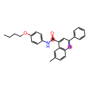 N-(4-butoxyphenyl)-6-methyl-2-phenyl-4-quinolinecarboxamide