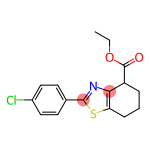 ethyl 2-(4-chlorophenyl)-4,5,6,7-tetrahydro-1,3-benzothiazole-4-carboxylate