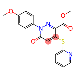 METHYL 1-(4-METHOXYPHENYL)-6-OXO-4-(2-PYRIDINYLSULFANYL)-1,6-DIHYDRO-3-PYRIDAZINECARBOXYLATE