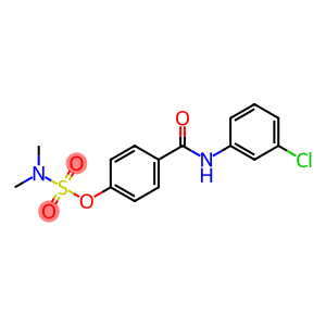 Sulfamic acid, N,N-dimethyl-, 4-[[(3-chlorophenyl)amino]carbonyl]phenyl ester