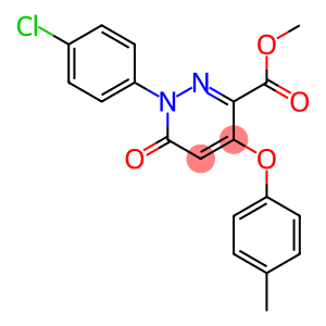 METHYL 1-(4-CHLOROPHENYL)-4-(4-METHYLPHENOXY)-6-OXO-1,6-DIHYDRO-3-PYRIDAZINECARBOXYLATE