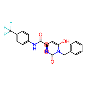 1-BENZYL-6-HYDROXY-2-OXO-N-[4-(TRIFLUOROMETHYL)PHENYL]-1,2-DIHYDRO-4-PYRIMIDINECARBOXAMIDE