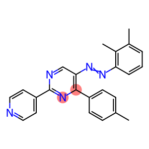 5-[(Z)-2-(2,3-dimethylphenyl)diazen-1-yl]-4-(4-methylphenyl)-2-(pyridin-4-yl)pyrimidine
