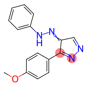 (4E)-3-(4-methoxyphenyl)-4-(2-phenylhydrazin-1-ylidene)-4H-pyrazole