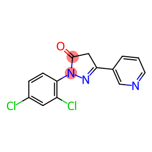 3H-Pyrazol-3-one, 2-(2,4-dichlorophenyl)-2,4-dihydro-5-(3-pyridinyl)-