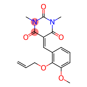 5-([2-(ALLYLOXY)-3-METHOXYPHENYL]METHYLENE)-1,3-DIMETHYL-2,4,6(1H,3H,5H)-PYRIMIDINETRIONE