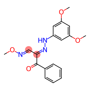 (2E,3E)-2-[2-(3,5-dimethoxyphenyl)hydrazin-1-ylidene]-3-(methoxyimino)-1-phenylpropan-1-one