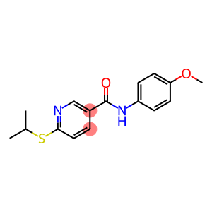 6-(ISOPROPYLSULFANYL)-N-(4-METHOXYPHENYL)NICOTINAMIDE