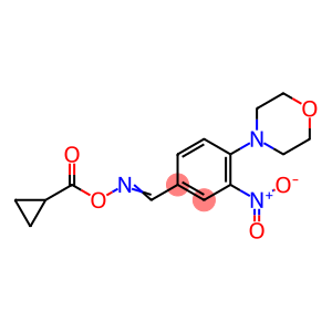 N-[(CYCLOPROPYLCARBONYL)OXY]-N-[(Z)-(4-MORPHOLINO-3-NITROPHENYL)METHYLIDENE]AMINE