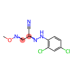 2-[2-(2,4-DICHLOROPHENYL)HYDRAZONO]-3-(METHOXYIMINO)PROPANENITRILE
