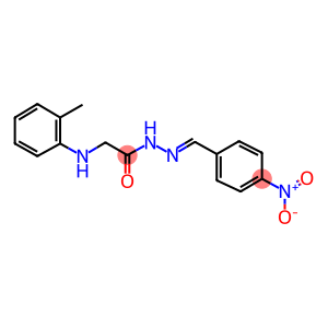 N'-{4-nitrobenzylidene}-2-(2-toluidino)acetohydrazide