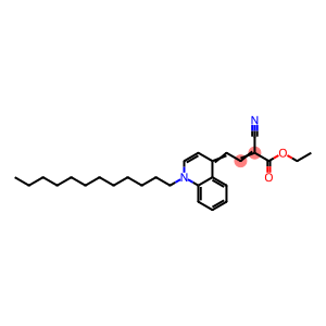 ethyl 2-cyano-4-(1-dodecyl-4(1H)-quinolinylidene)-2-butenoate