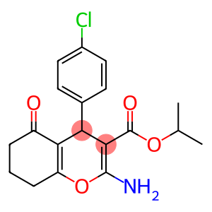 isopropyl 2-amino-4-(4-chlorophenyl)-5-oxo-5,6,7,8-tetrahydro-4H-chromene-3-carboxylate
