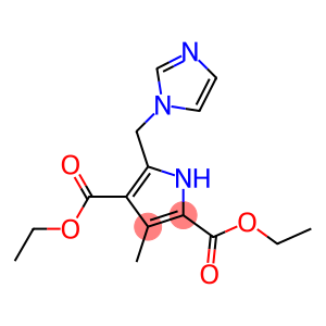 1H-Pyrrole-2,4-dicarboxylicacid,5-(1H-imidazol-1-ylmethyl)-3-methyl-,diethylester(9CI)