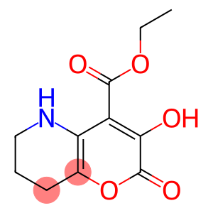2H-Pyrano[3,2-b]pyridine-4-carboxylic acid, 5,6,7,8-tetrahydro-3-hydroxy-2-oxo-, ethyl ester