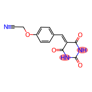 2-(4-{[2,4,6-trioxotetrahydro-5(2H)-pyrimidinylidene]methyl}phenoxy)acetonitrile